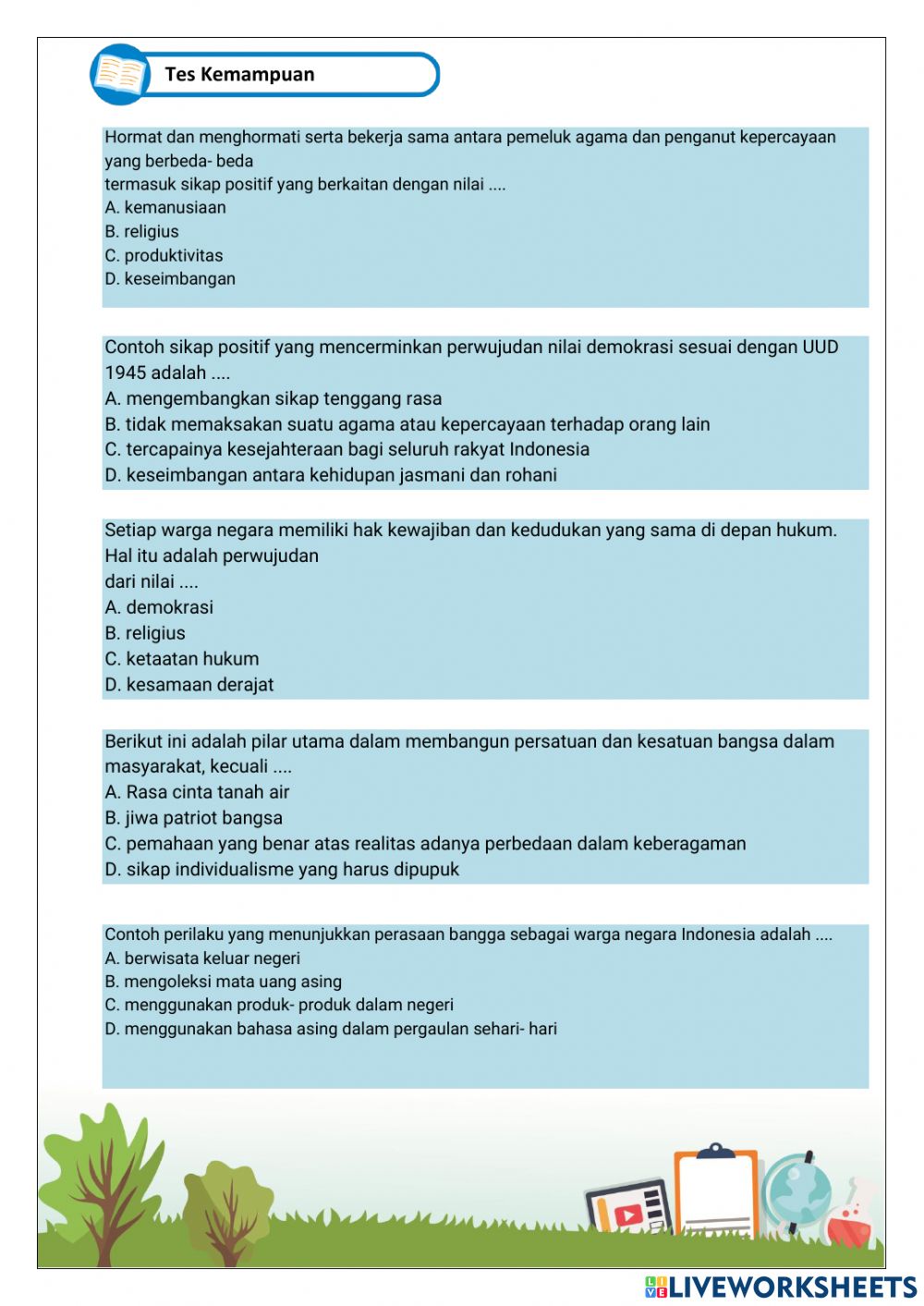 Detail Contoh Sikap Religius Nomer 26