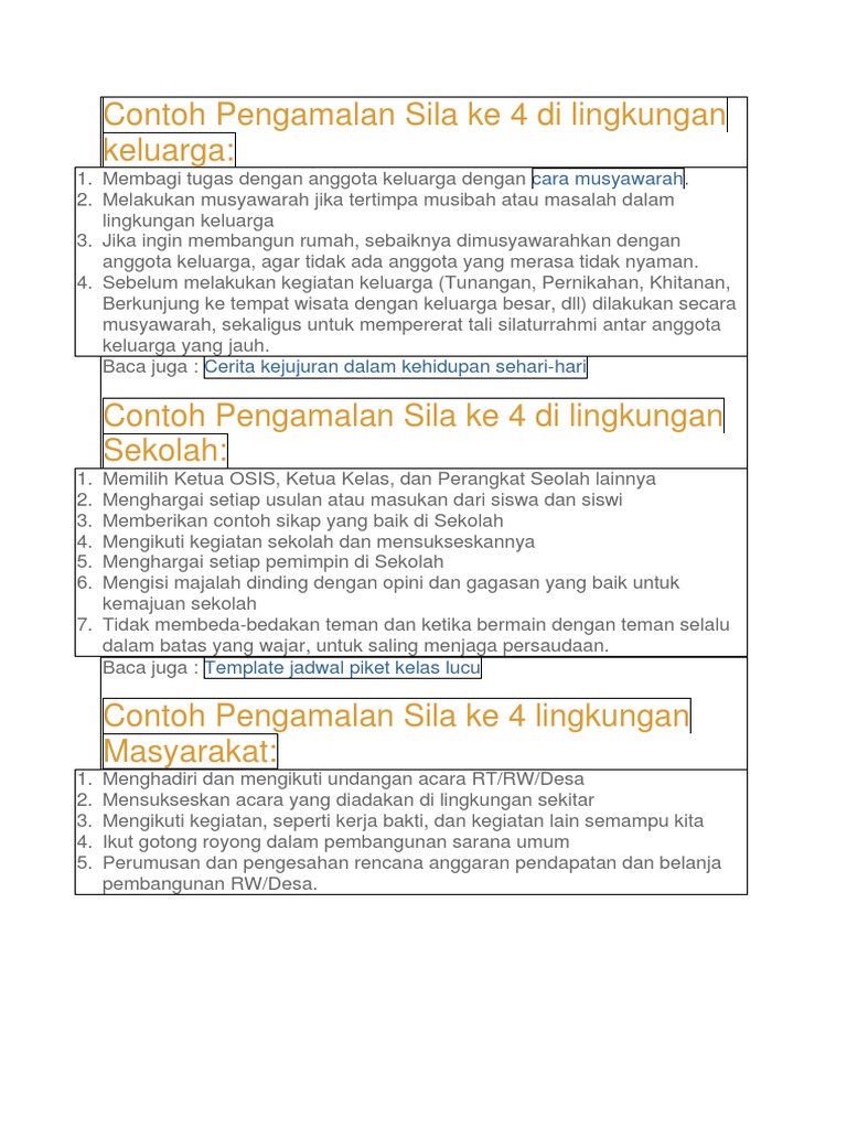 Detail Contoh Sila Ke 4 Di Lingkungan Sekolah Nomer 9