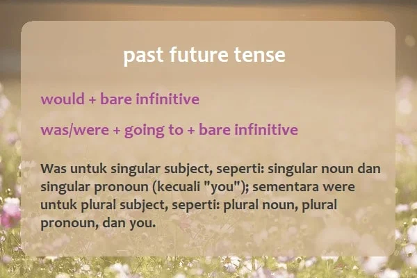 Detail Contoh Simple Past Future Tense Nomer 3