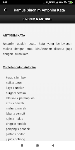 Detail Contoh Sinonim Dan Antonim Nomer 5