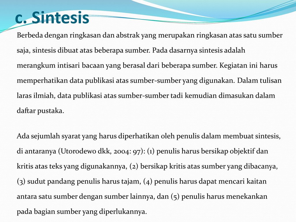 Contoh sintesis jurnal 49 koleksi gambar