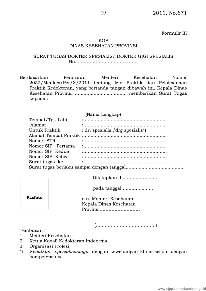 Detail Contoh Sip Dokter Nomer 18