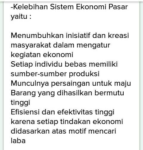 Detail Contoh Sistem Ekonomi Pasar Nomer 44