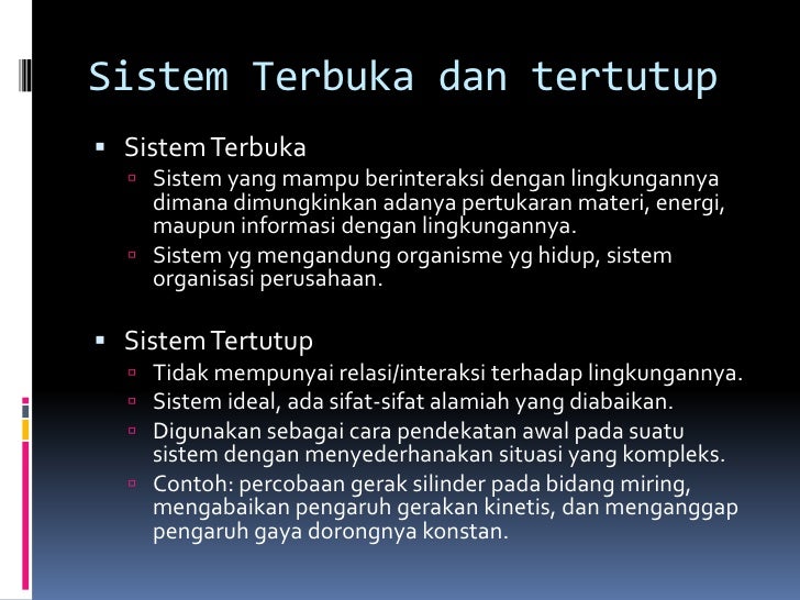 Detail Contoh Sistem Terbuka Nomer 10