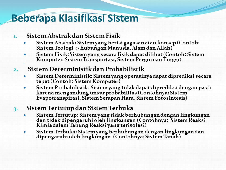 Detail Contoh Sistem Terbuka Nomer 12