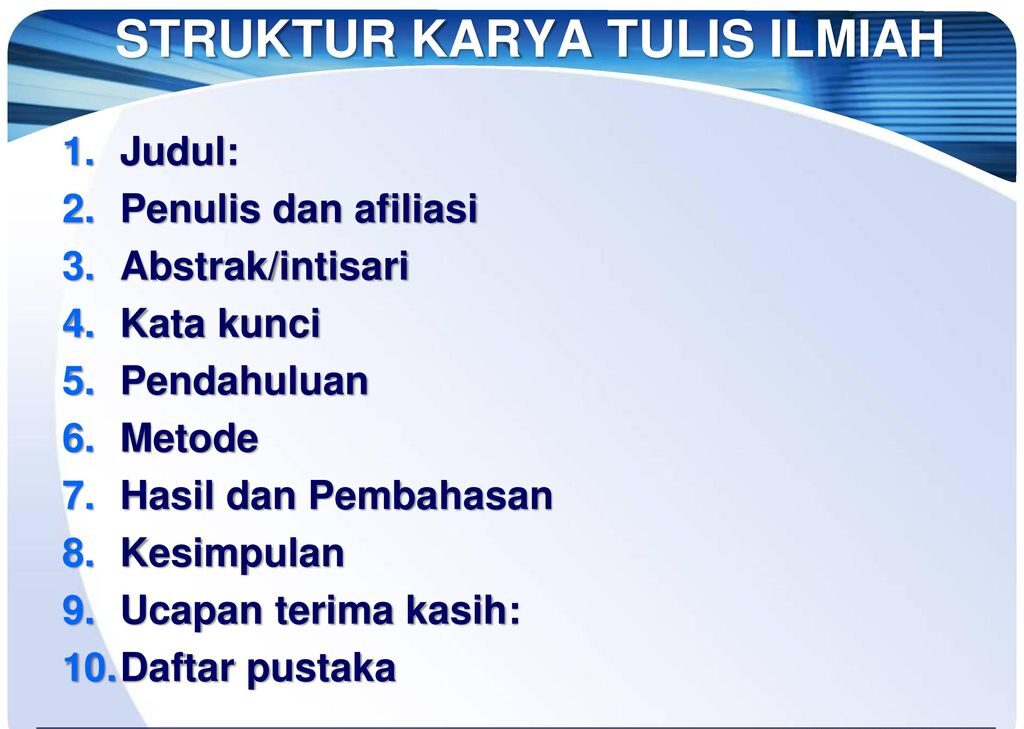 Detail Contoh Sistematika Penulisan Makalah Nomer 26