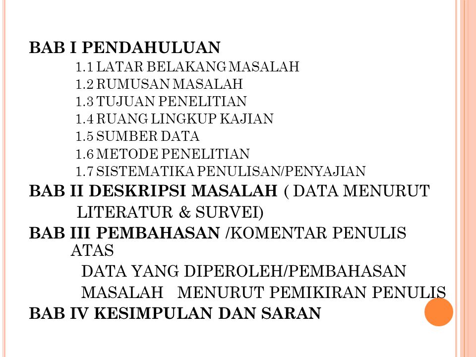Detail Contoh Sistematika Penulisan Makalah Nomer 44