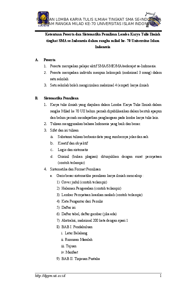 Detail Contoh Sistematika Penulisan Makalah Nomer 48