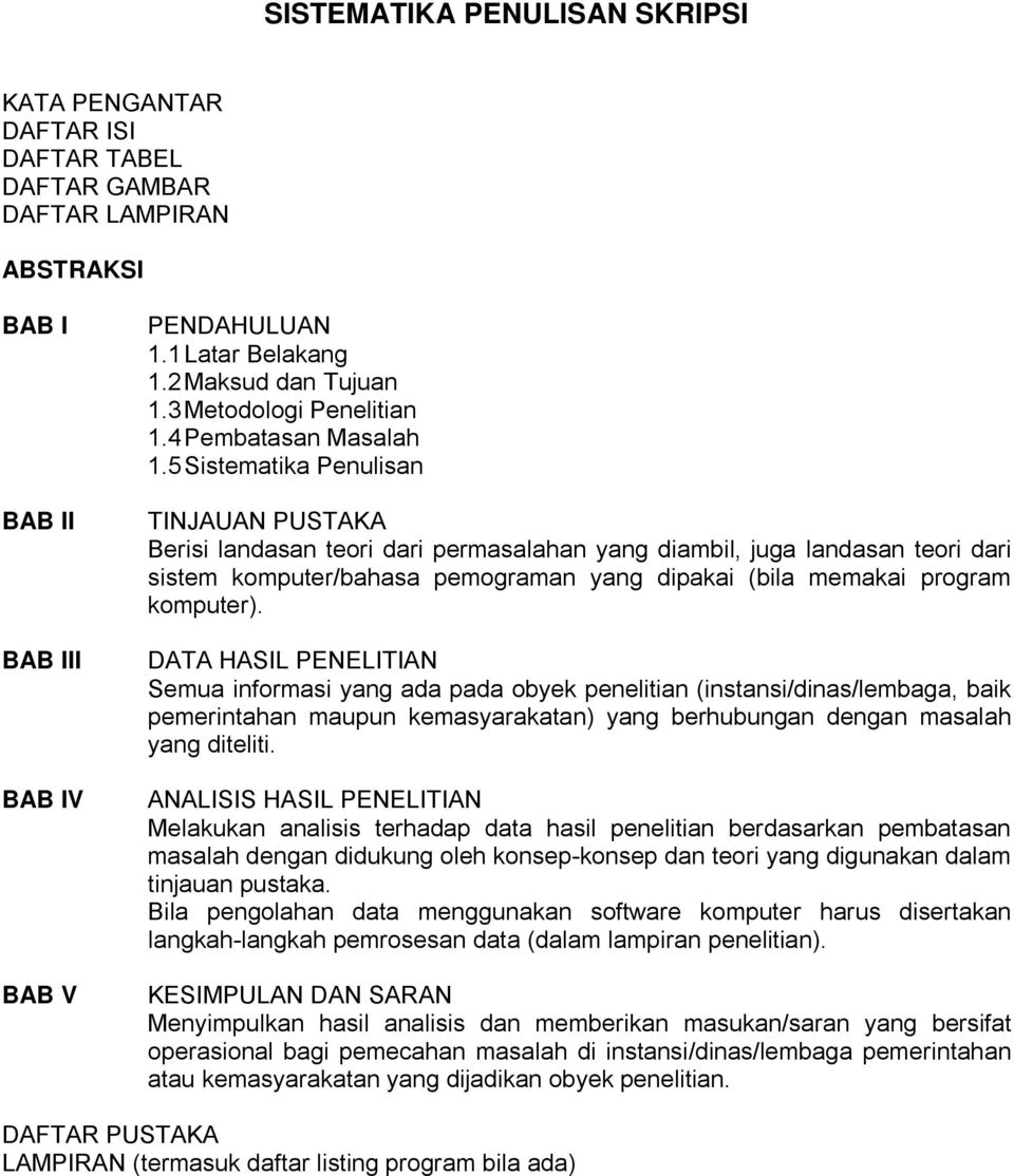 Detail Contoh Sistematika Penulisan Skripsi Nomer 39