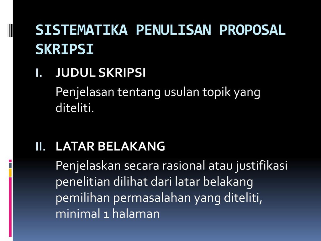 Detail Contoh Sistematika Proposal Nomer 33