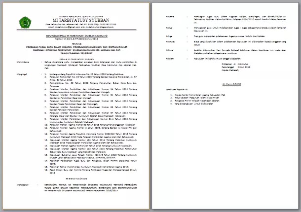 Detail Contoh Sk Mengajar Nomer 48