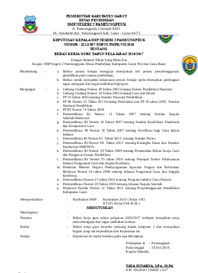 Detail Contoh Sk Mutasi Nomer 10