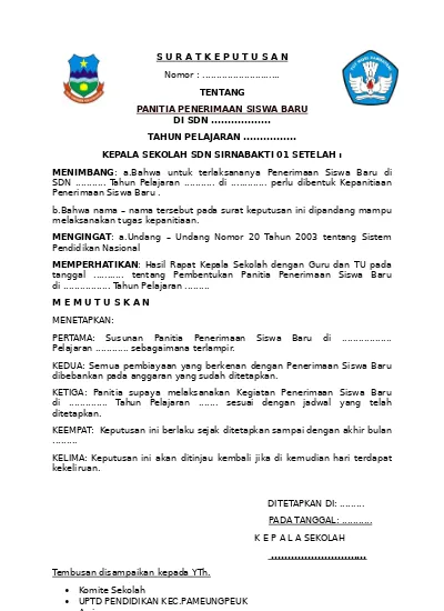 Detail Contoh Sk Panitia Nomer 46