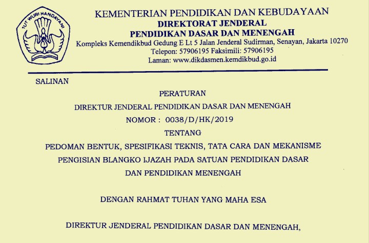 Detail Contoh Sk Penulisan Ijazah Nomer 38