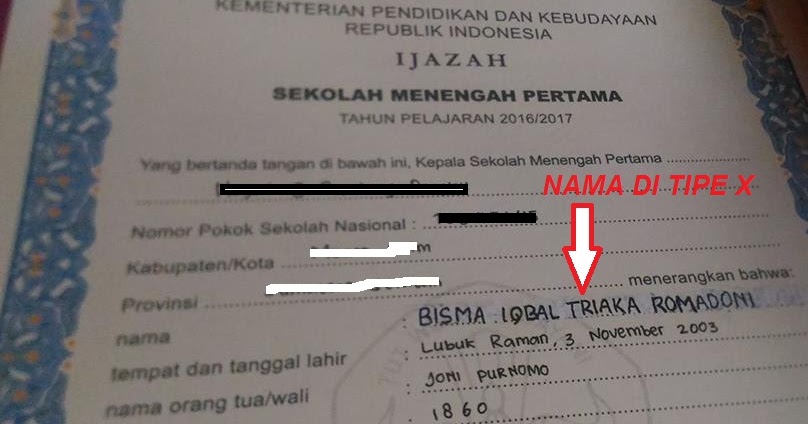 Detail Contoh Sk Penulisan Ijazah Nomer 50