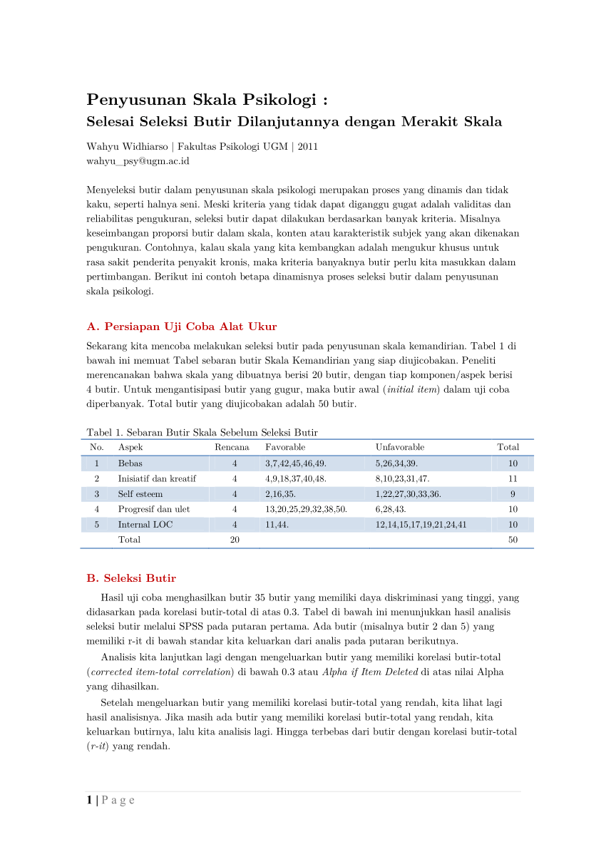 Detail Contoh Skala Psikologi Nomer 11