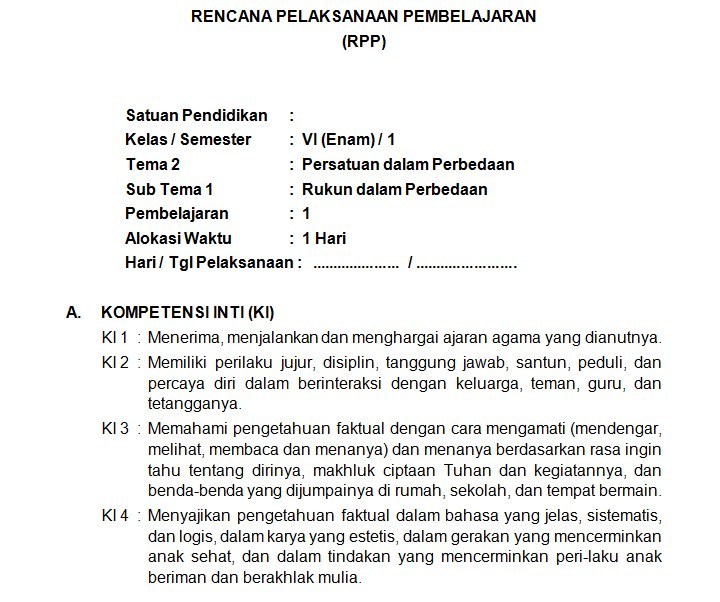 Detail Contoh Skenario Pembelajaran Nomer 30