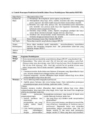 Detail Contoh Skenario Pembelajaran Sd Nomer 21