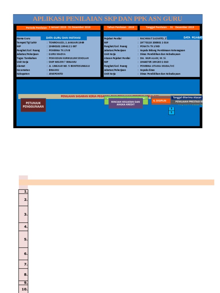 Detail Contoh Skp Kepala Sekolah Nomer 30