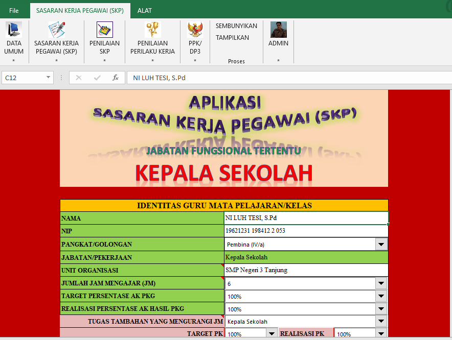 Detail Contoh Skp Kepala Sekolah Nomer 33