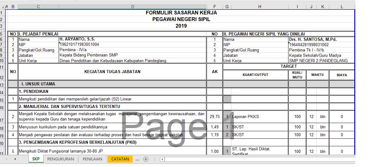 Detail Contoh Skp Kepala Sekolah Nomer 8