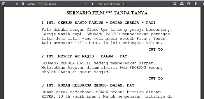 Detail Contoh Skrip Film Pendek Nomer 30