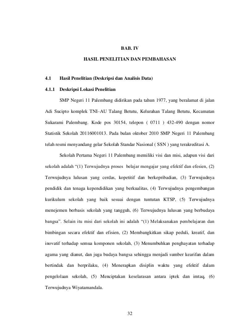 Detail Contoh Skripsi Bab 4 Kualitatif Nomer 4