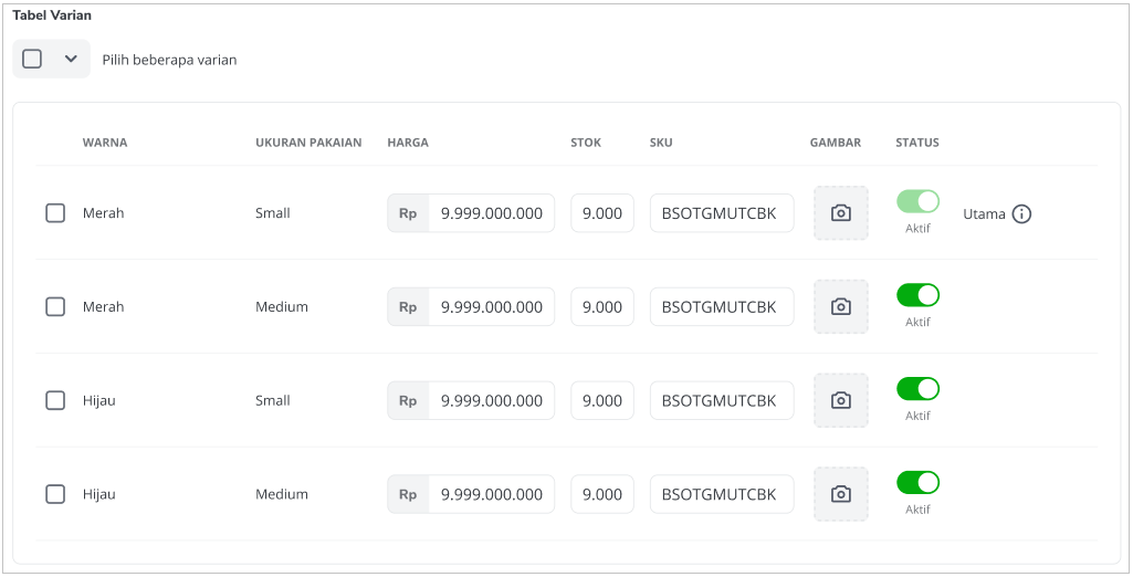 Detail Contoh Sku Produk Tokopedia Nomer 41