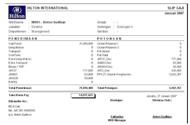 Detail Contoh Slip Gaji Karyawan 2019 Nomer 52