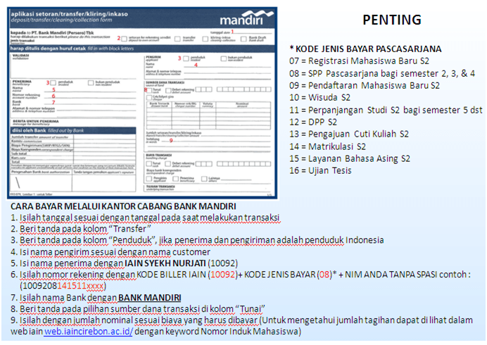 Detail Contoh Slip Pembayaran Kuliah Nomer 17