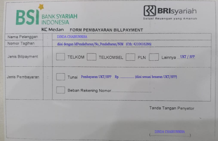 Detail Contoh Slip Pembayaran Kuliah Nomer 20