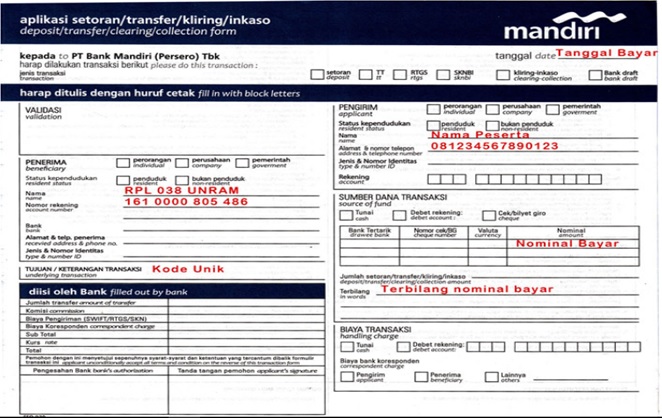Detail Contoh Slip Pembayaran Kuliah Nomer 35