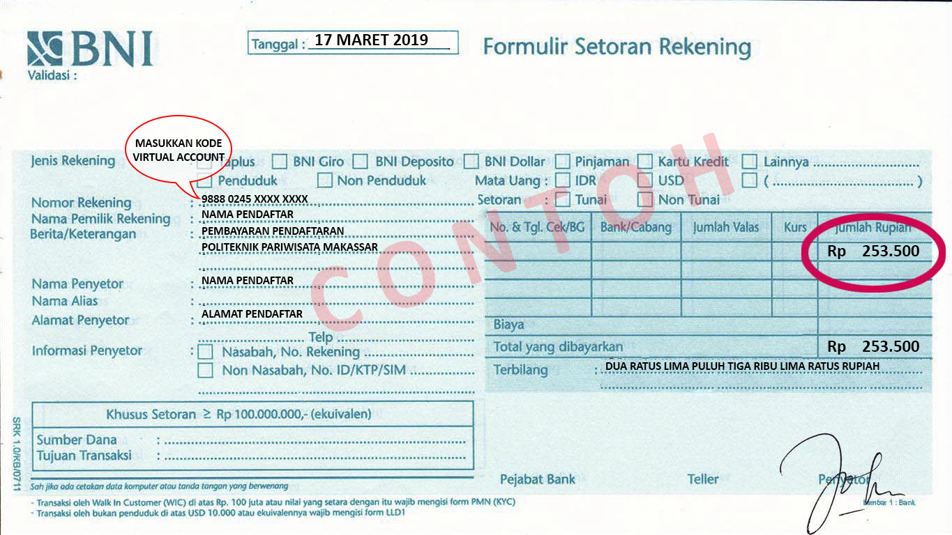 Detail Contoh Slip Pembayaran Kuliah Nomer 40