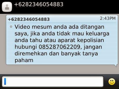 Detail Contoh Sms Ancaman Nomer 30