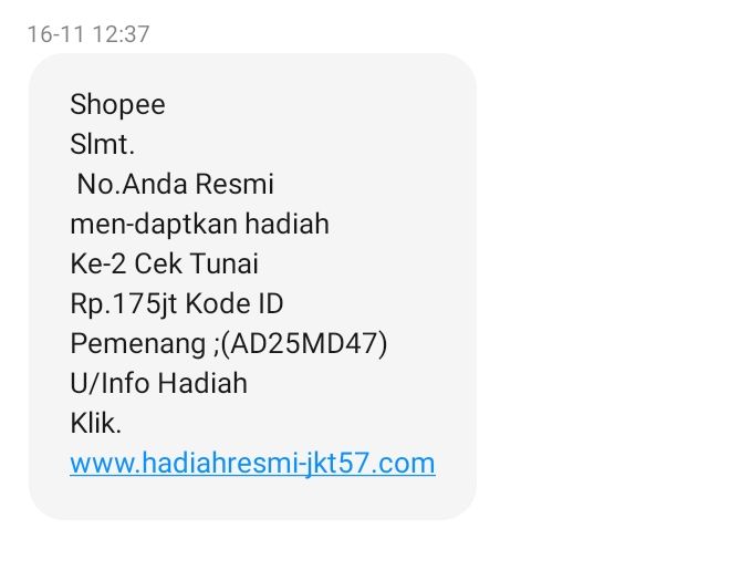 Detail Contoh Sms Penipuan Nomer 17