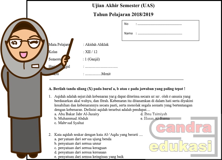 Detail Contoh Soal Akidah Akhlak Nomer 51