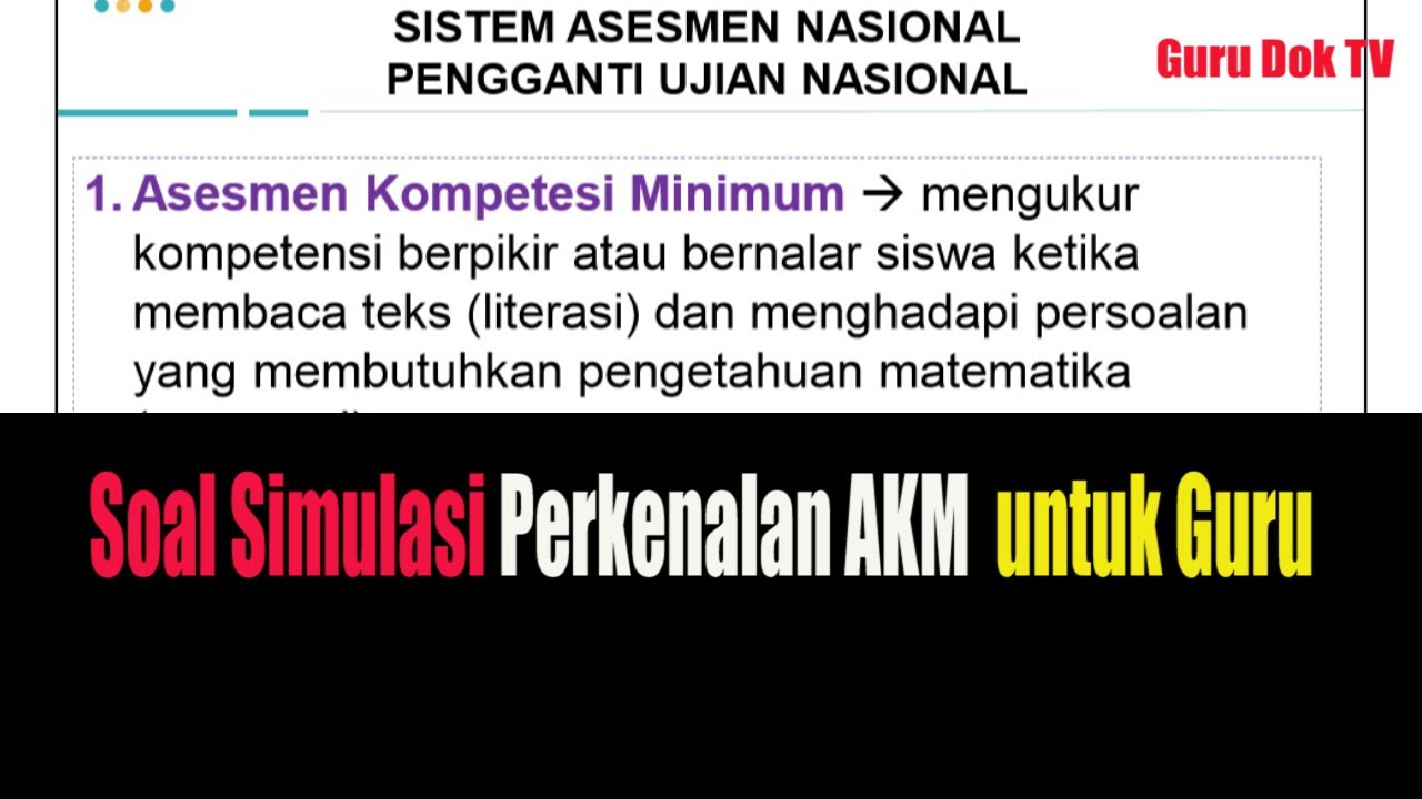 Detail Contoh Soal Akm Guru Nomer 2