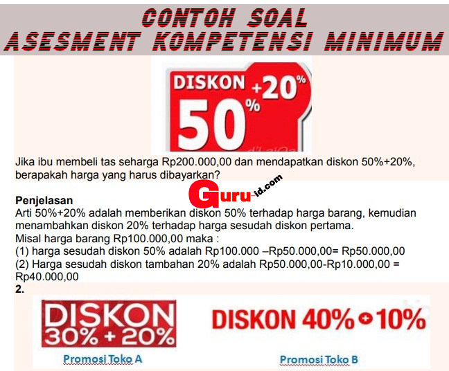 Detail Contoh Soal Akm Guru Nomer 43