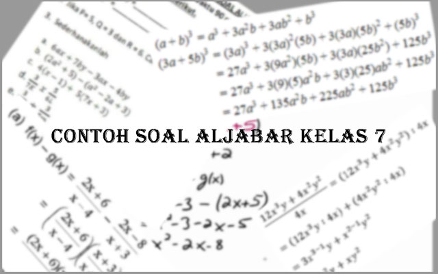 Detail Contoh Soal Aljabar Nomer 21