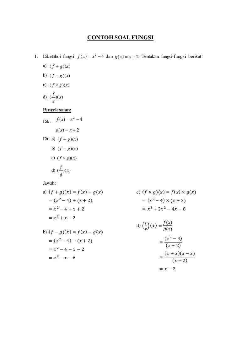 Detail Contoh Soal Aljabar Nomer 5