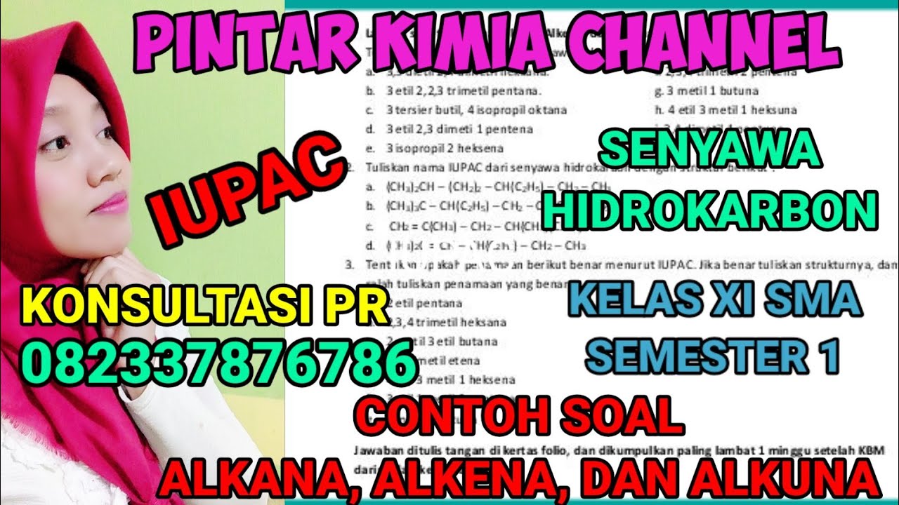 Detail Contoh Soal Alkana Alkena Alkuna Nomer 35