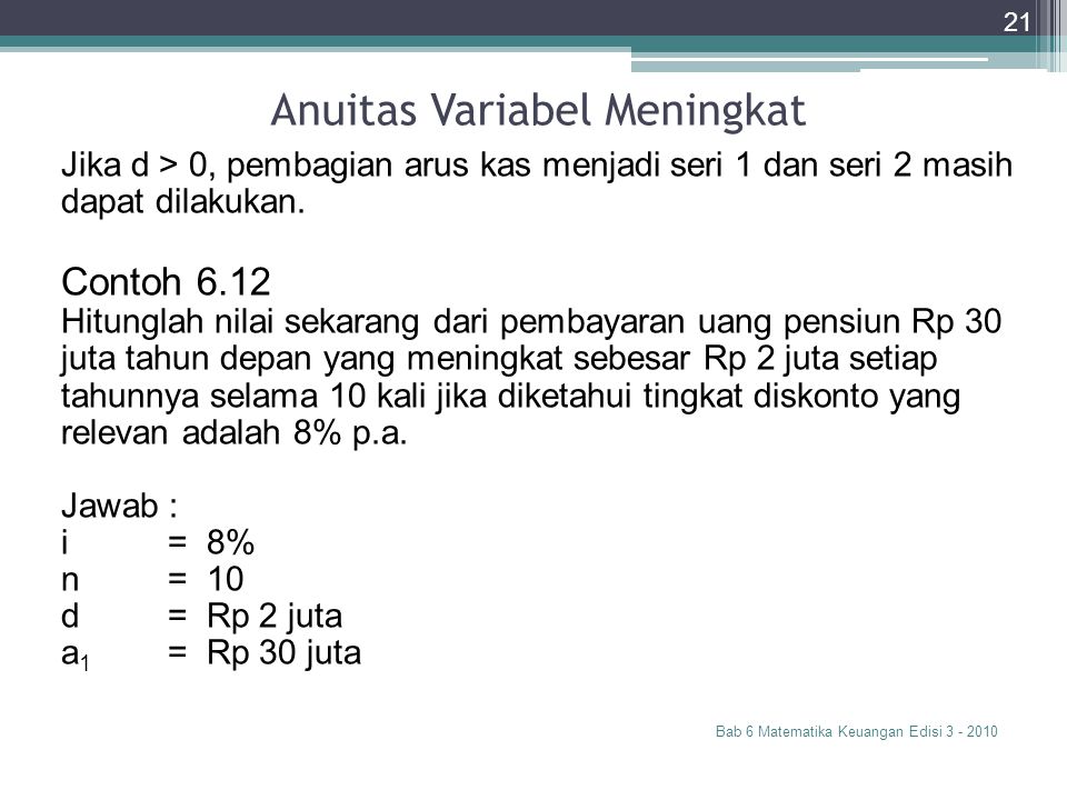 Detail Contoh Soal Anuitas Nomer 19