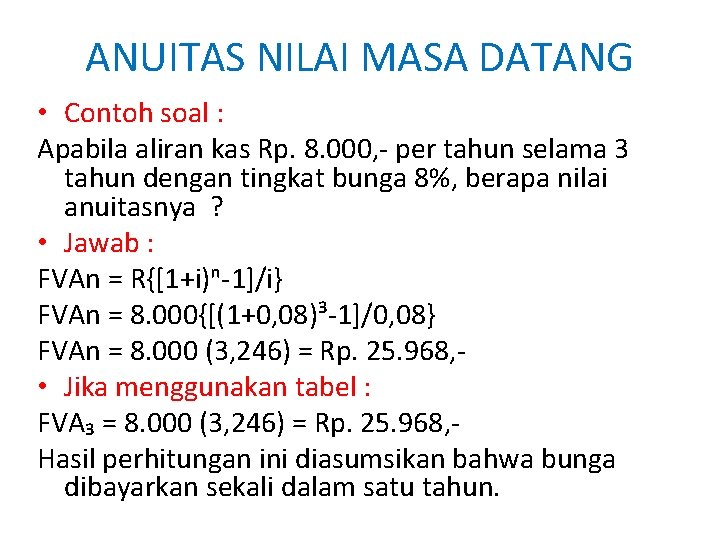 Detail Contoh Soal Anuitas Nomer 27