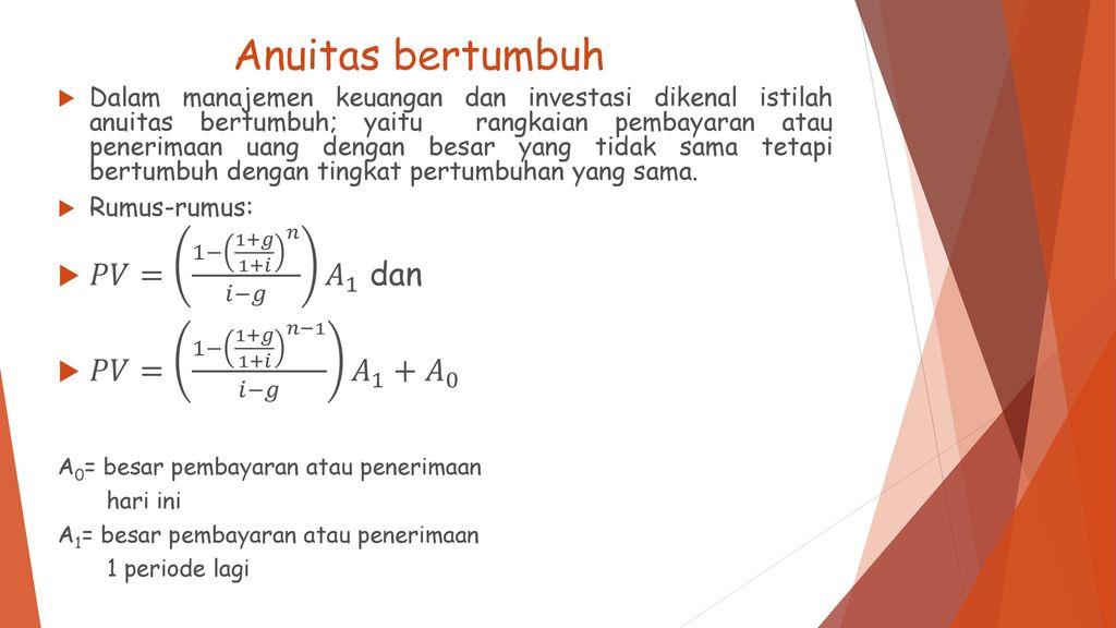 Detail Contoh Soal Anuitas Manajemen Keuangan Nomer 4