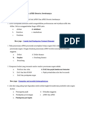 Detail Contoh Soal Apbn Nomer 12