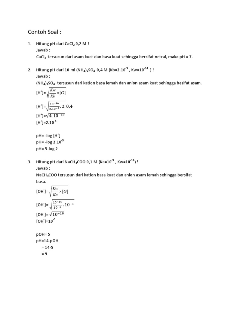 Detail Contoh Soal Asam Lemah Nomer 33