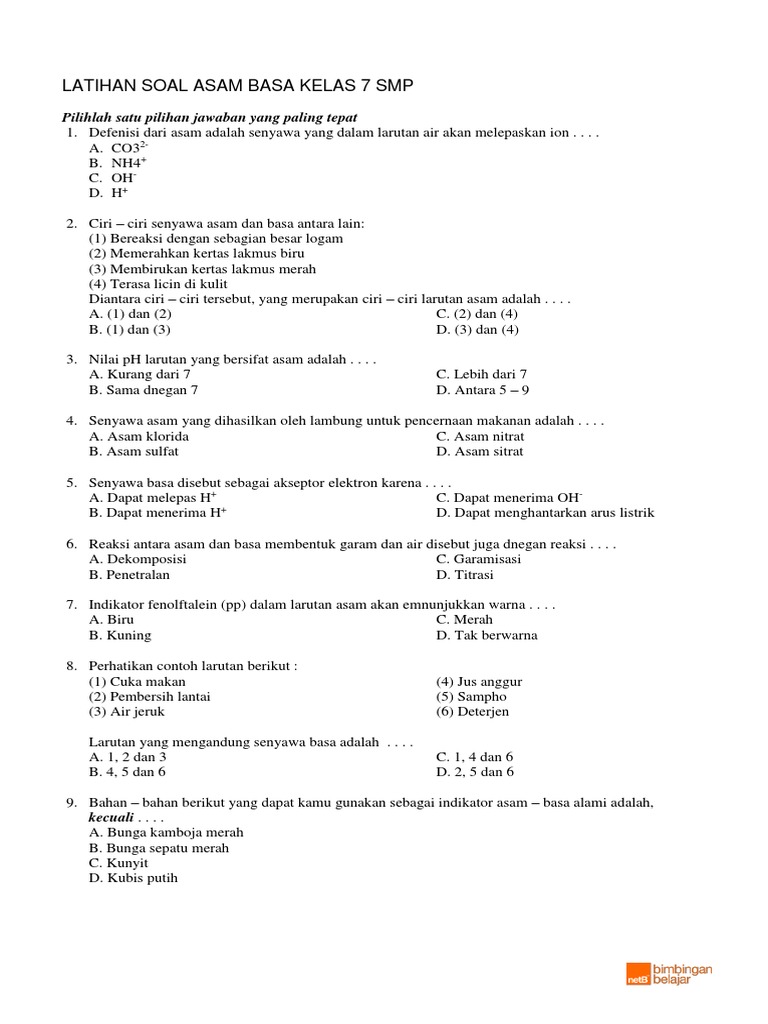 Detail Contoh Soal Asam Lemah Nomer 35