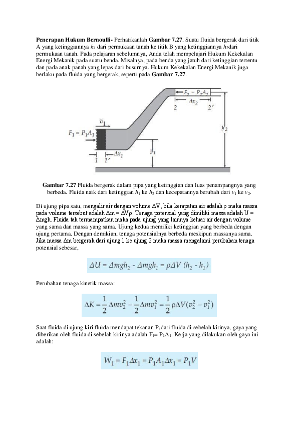 Detail Contoh Soal Asas Bernoulli Nomer 34