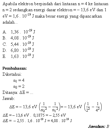 Detail Contoh Soal Atom Nomer 5