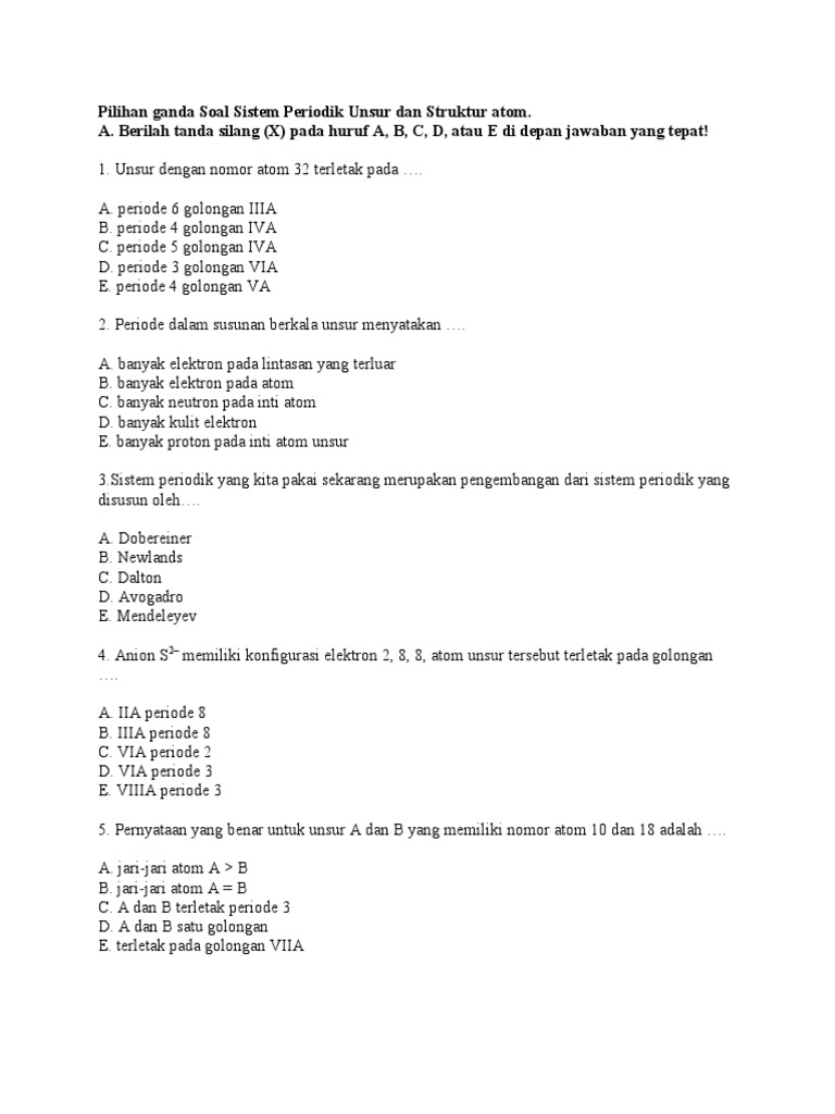 Detail Contoh Soal Atom Nomer 40